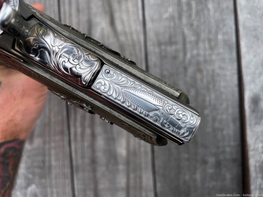 COLT 1911 ENGRAVED MASONIC LODGE 45CP stainless 1 of 10-img-30