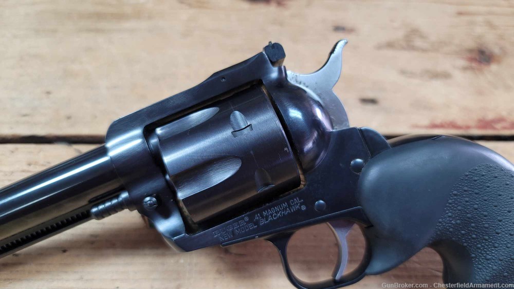 Ruger New Model Blackhawk .41 Magnum Revolver rubber grips-img-2