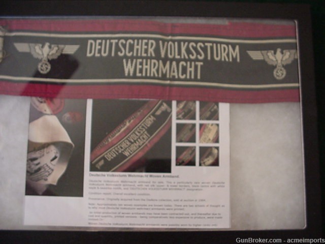 Very Rare Volkssturm Woven Armband-img-0
