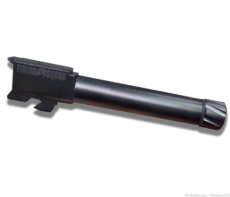 NEW Glock 19 Gen 1-5 Black DLC threaded barrel 1/2x28 thread-img-0