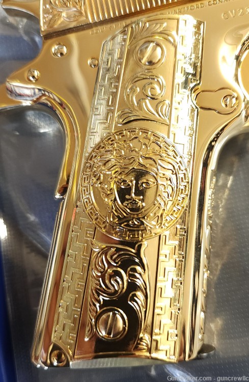 Seattle Engraving Colt 1911 Govt Italian Renaissance 24K Gold 45ACP Layaway-img-17