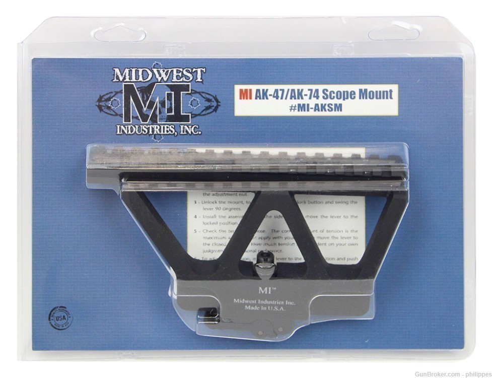 Midwest Industries AK-47/AK-74 Scope Mount Model MI-AKSM-img-1