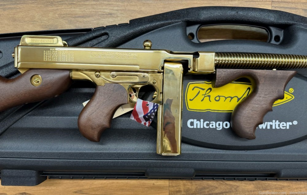 Auto Ordnance Thompson 1927A-1 Gold Plated (NO RESERVE)-img-3