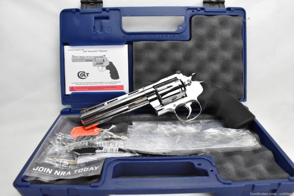 BRIGHT STAINLESS POLISHED Colt Anaconda .44 mag SP6RTS - BRAND NEW-img-22