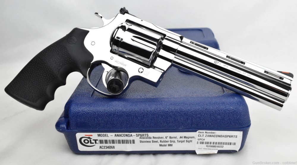 BRIGHT STAINLESS POLISHED Colt Anaconda .44 mag SP6RTS - BRAND NEW-img-21