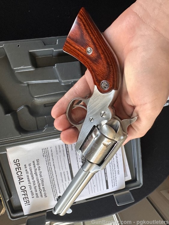 STAINLESS RUGER NEW BEARCAT SINGLE ACTION REVOLVER .22LR-img-8