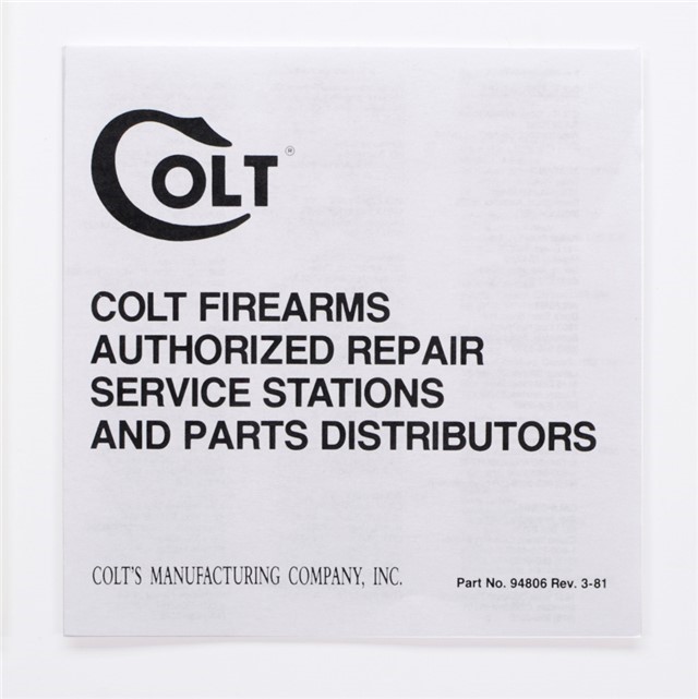 Colt Python 1981 Manual, Letter, More.-img-3