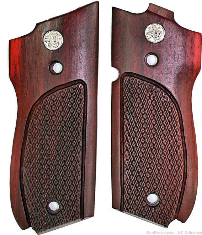 Smith & Wesson Model 39 Auto Rosewood Grips-img-0