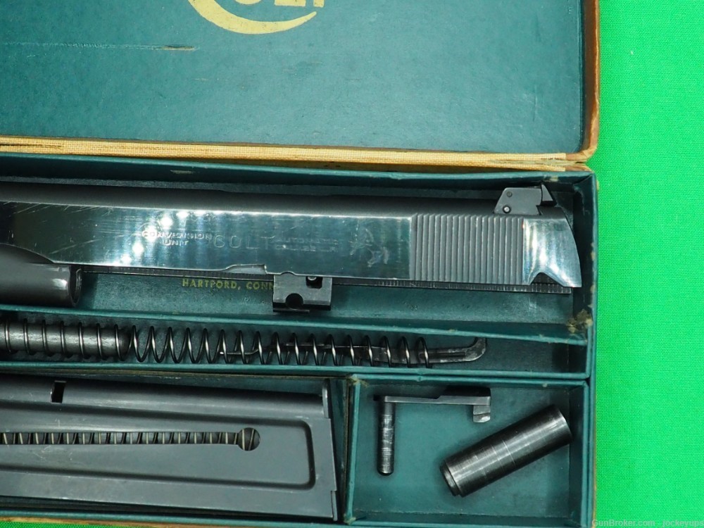 Colt 1911 22LR conversion kit high polish adjustable sights in original box-img-30