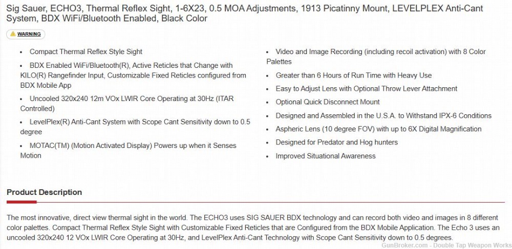 Sig Sauer Echo3 Thermal Reflex Sight 1-6X23 SOEC31001-img-5