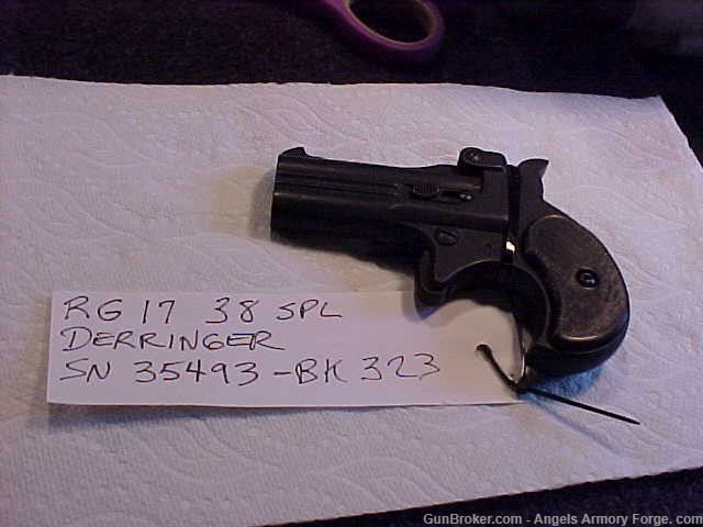 BK# 323  RG Model 17 - 38 Special Derringer-img-0