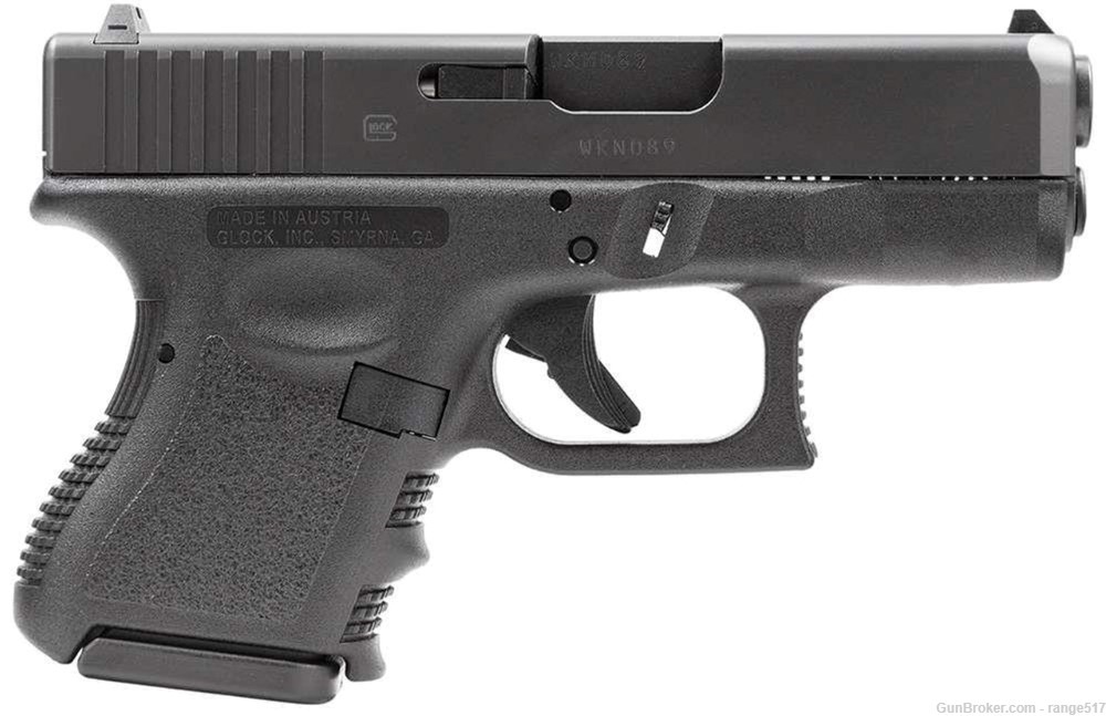 Glock 26 Gen 3 9mm 3.46in BBL 2x 10+1 PI26502 G26 9x19 Black Sub Compact-img-0