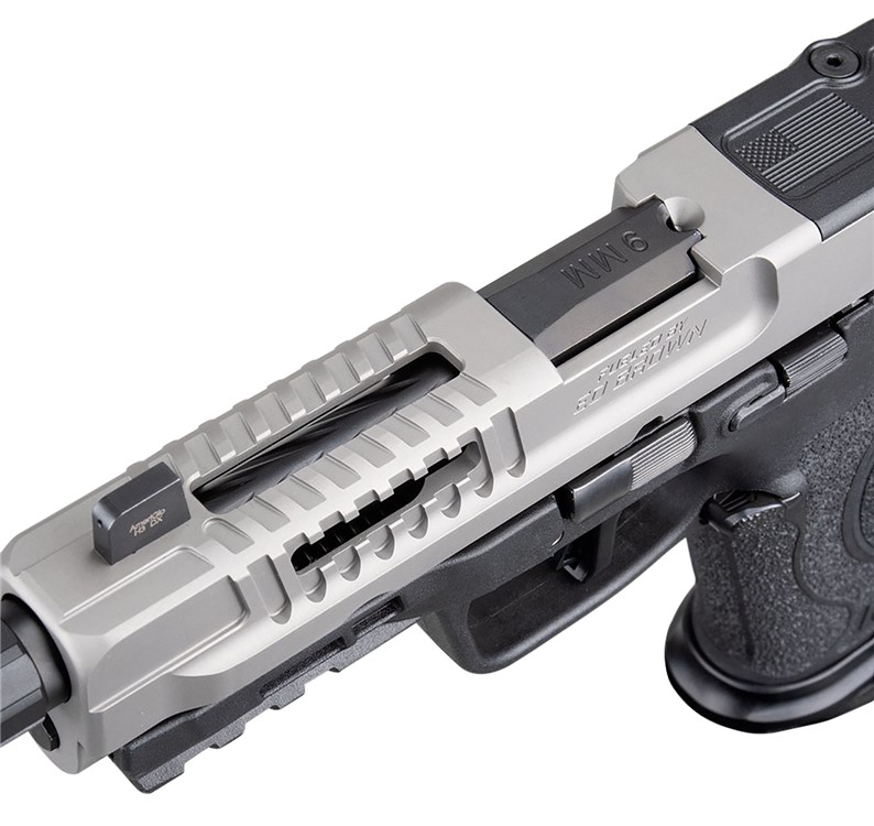 Ed Brown Fueled M&P F3 9mm Luger Pistol 4.25 Threaded Barrel Black MPF3-img-2