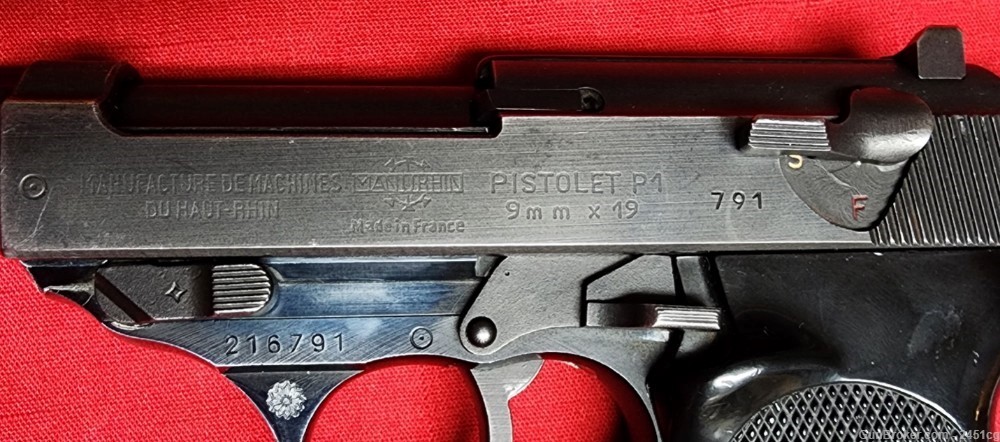 Manurhin P1 (Walther P38 Copy, French made) -img-13