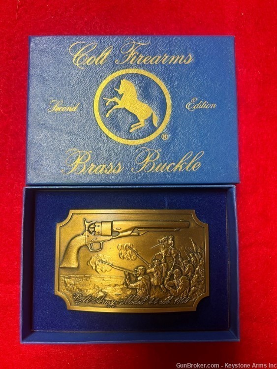 Brass Colt Belt Buckle-img-0