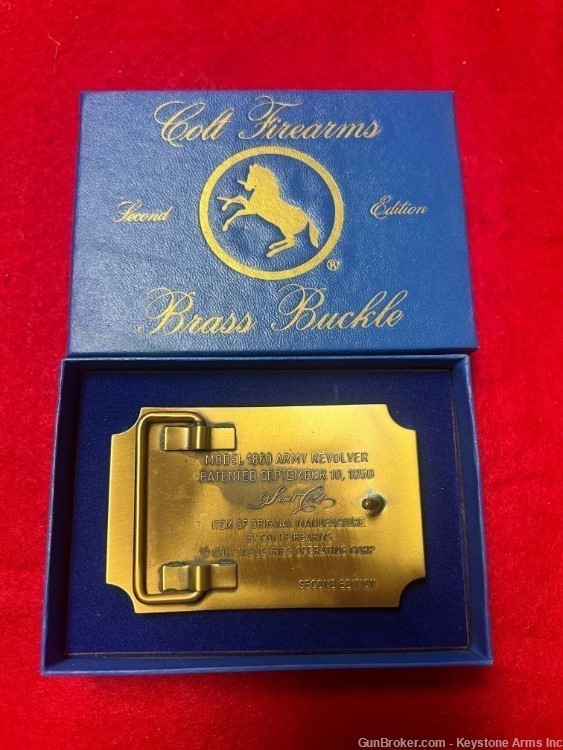Brass Colt Belt Buckle-img-1