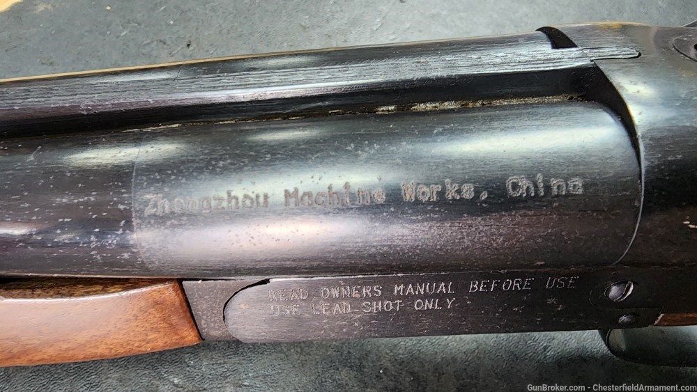 Zhongzhou Machine Works Century CAI Double Barrel 20Ga Coach Hammer Shotgun-img-18