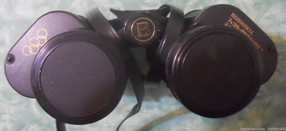 BUSHNELL 7X30 OLYNPIC MARKED BINOCULARS - with Case-img-1