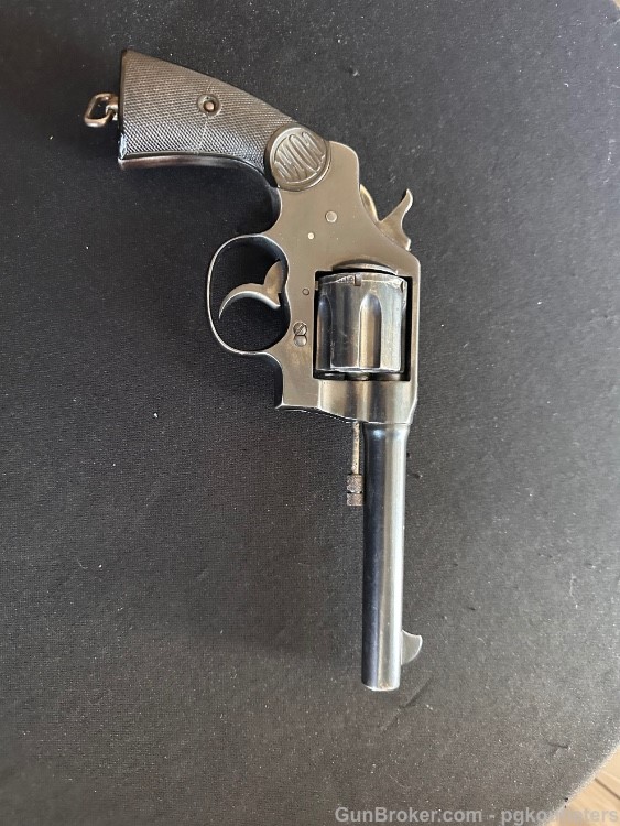 2nd year Double Action Colt U.S. Model of 1917 Revolver .45ACP 5 1/2"-img-0