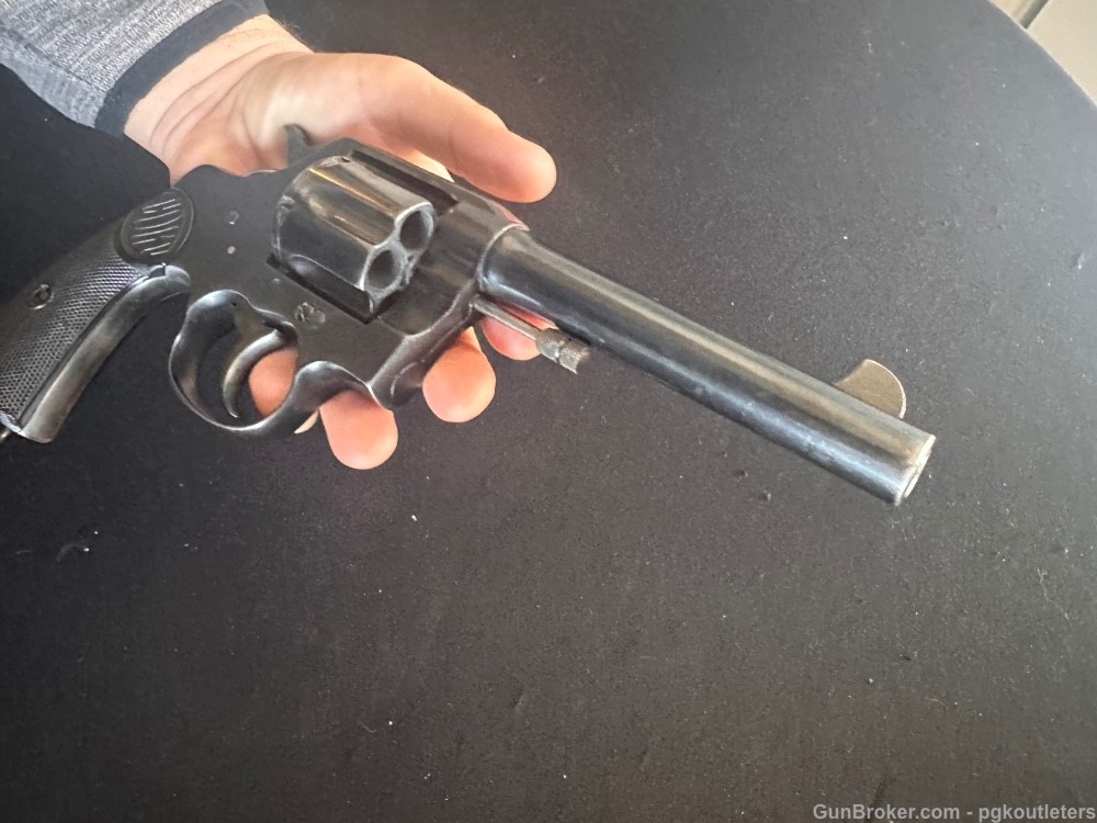 2nd year Double Action Colt U.S. Model of 1917 Revolver .45ACP 5 1/2"-img-23