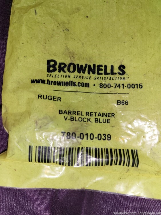 Brownells Ruger 10/22 #B66 Barrel Retainer V-block Blue -img-0
