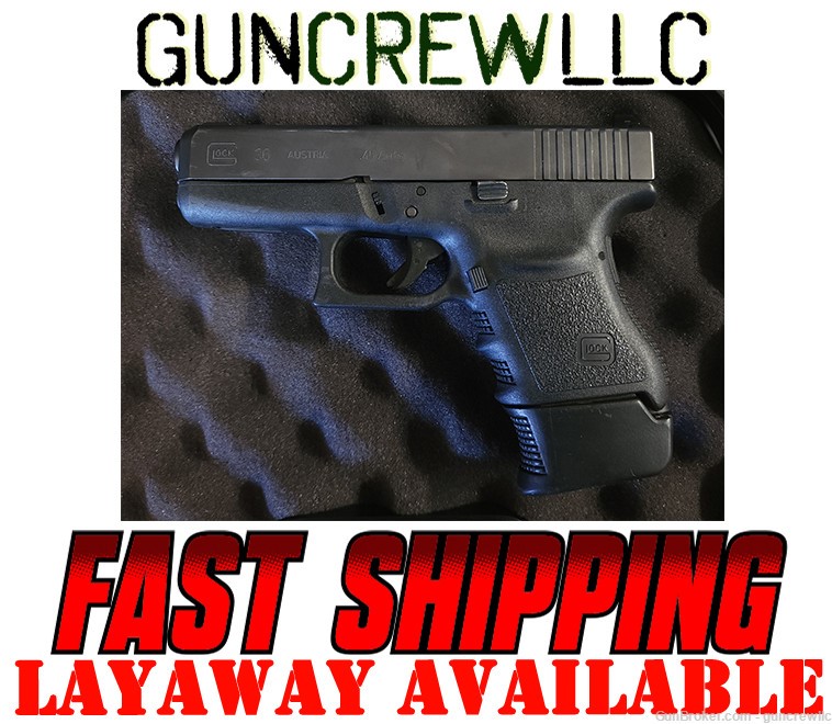 Glock G36 Gen3 G-36 Gen 3 45ACP 45 Auto Black 3.78" Layaway Available-img-0