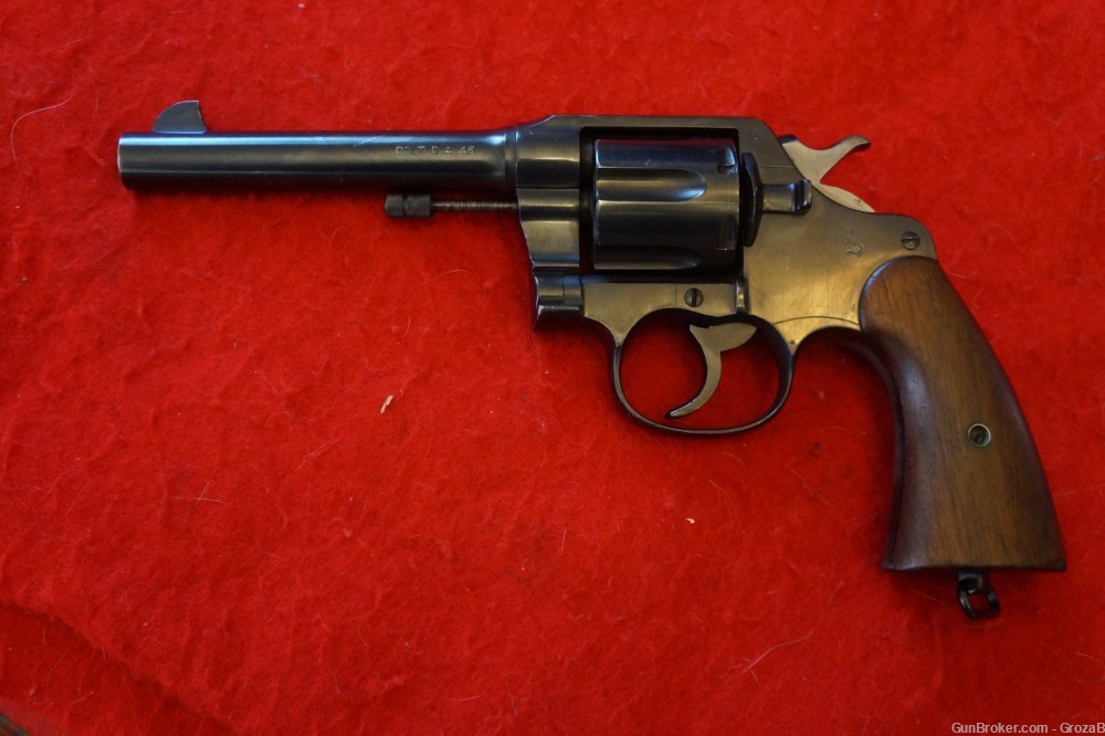 1919 WWI Colt New Service US Army Model 1917 .45 ACP Revolver JMG marked-img-0