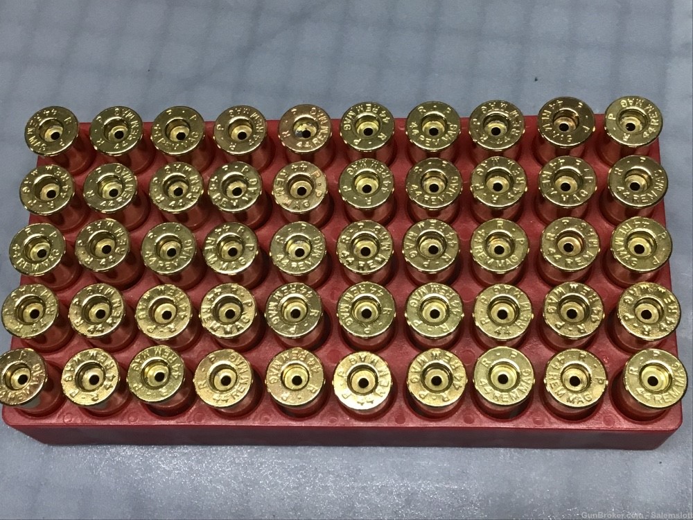 200 RP 44 Rem Mag Brass Remington Magnum Deprimed Pin Polished-img-2