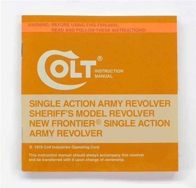 Colt SAA Manual, Repair Stations List + 1978-img-1