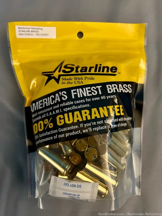 Starline 454 Casull Brass - 100 count-img-0