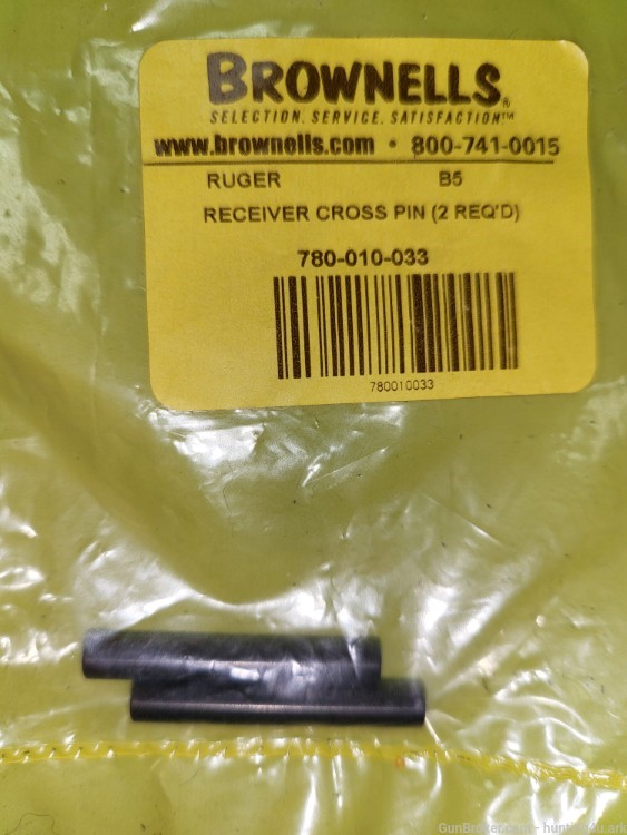 Brownells Ruger Receiver Cross Pin (2REQ'D) B5EQ,D)B5 -img-0