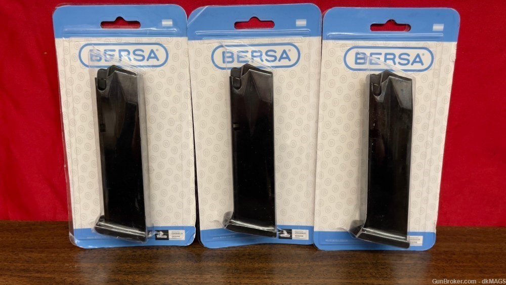 3 Bersa Thunder 9 9mm Luger 9x19 17 Round Steel Pistol Magazines Mags Clips-img-0