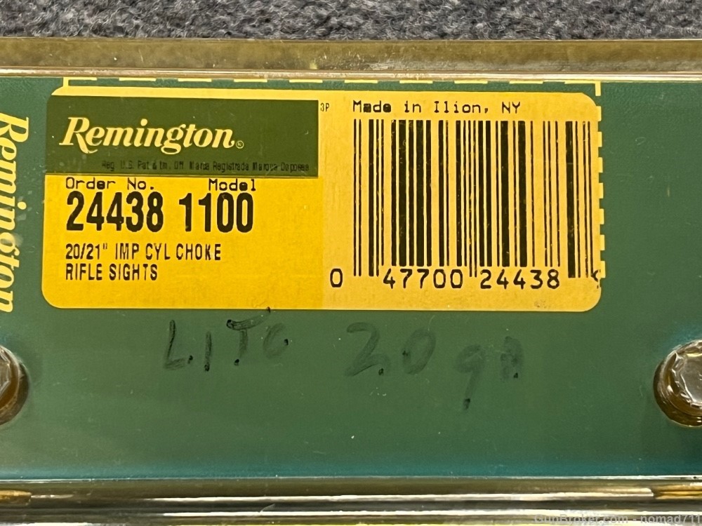Remington 1100 LT 20ga 21" smooth bore rifle sights NEW OLD STOCK-img-1