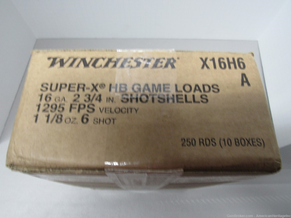16 GA Winchester Super-X Game Loads #6 Shot 250Rds - no CCF - $22 SHIP-img-0