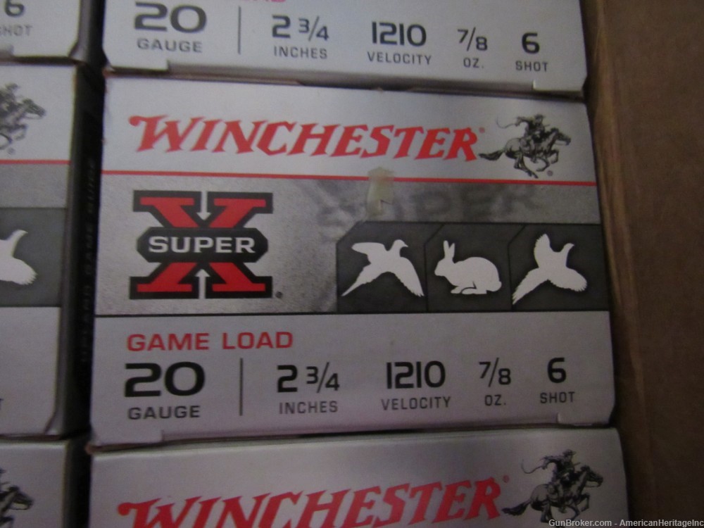 20 Ga Winchester Super-X Game Loads - 6 Shot - 250Rds - No CCF - $22 SHIP-img-3