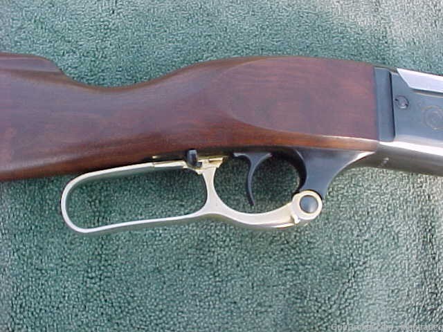 SAVAGE 1895 308 Lever Rifle Octagonal Brl Indian 75TH Ann Medallion Gold Ac-img-5