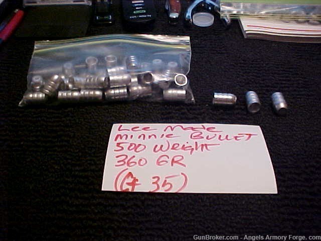  Bullet # 58 - Minie Ball Bullet 500 Grain - 360  Weight - Ct. 40-img-0