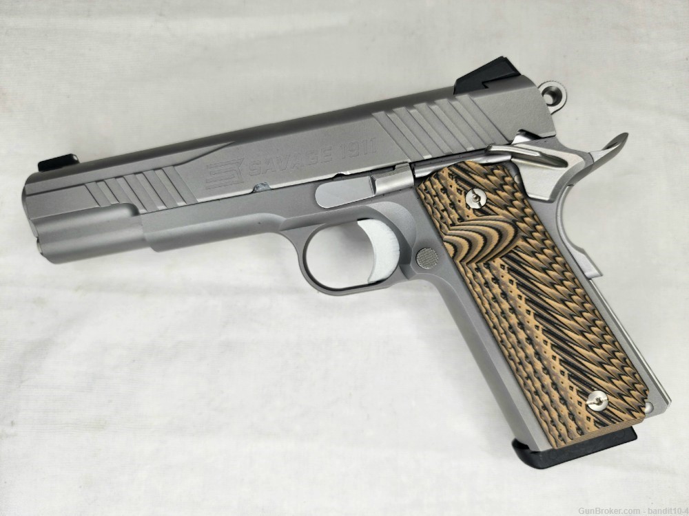 Savage 1911 Government Pistol 45 ACP Stainless 67202, 16698 NEW MODEL! RARE-img-3