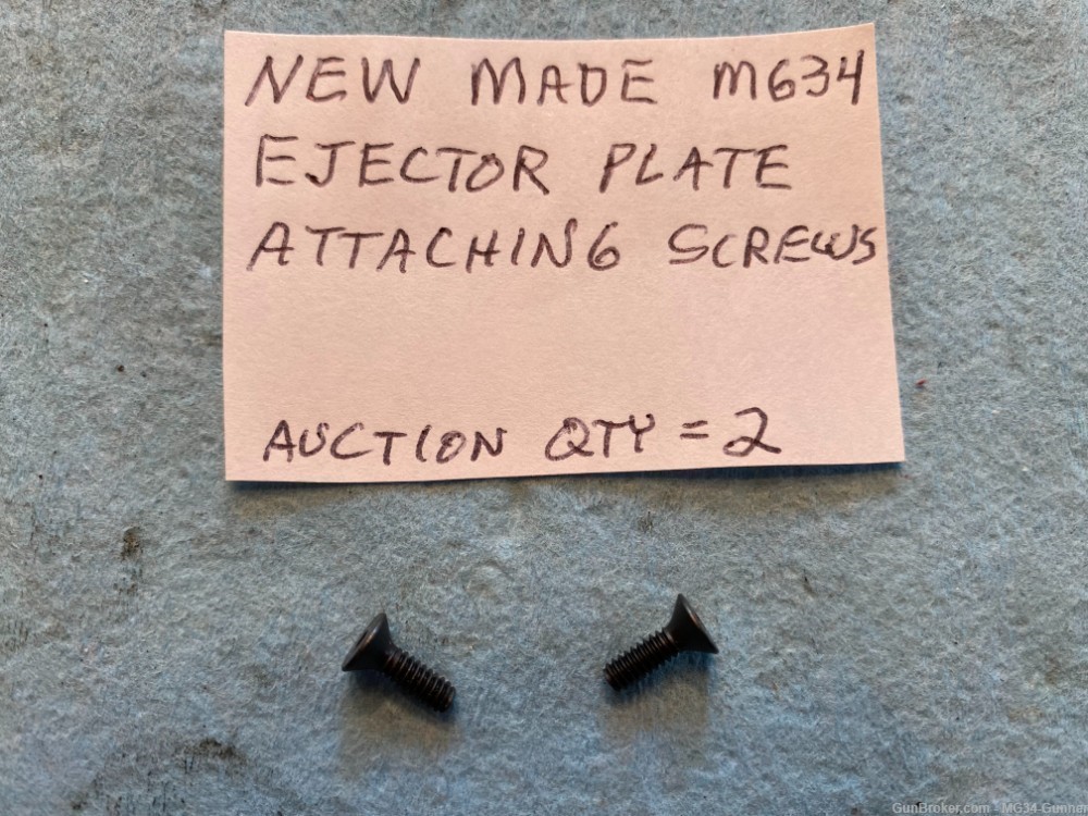 Screws to Attach German WWII MG34 Ejector Plate to Receiver -Qty = 2 Screws-img-0