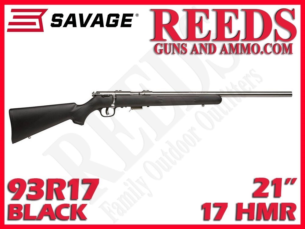 Savage 93R17 FVSS Black Synthetic Stainless 17 HMR 21in 96703-img-0