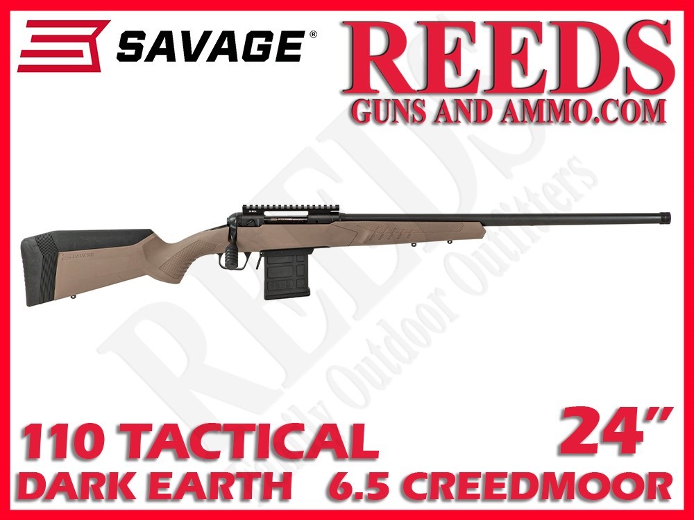 Savage 110 Tactical Desert 6.5 Creedmoor Flat Dark Earth 24in 57008-img-0