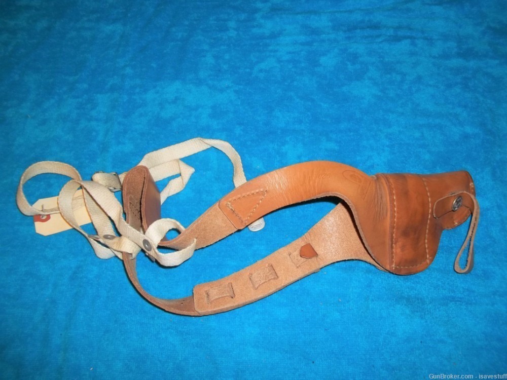 NOS Left Hand Bucheimer Shoulder Holster Smith Wesson Chief + Hump 49 642 -img-0
