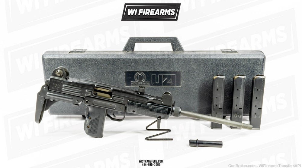 PREBAN IMI Action Arms Uzi Model 45 .45ACP w/ Original Case! Like Model A B-img-8