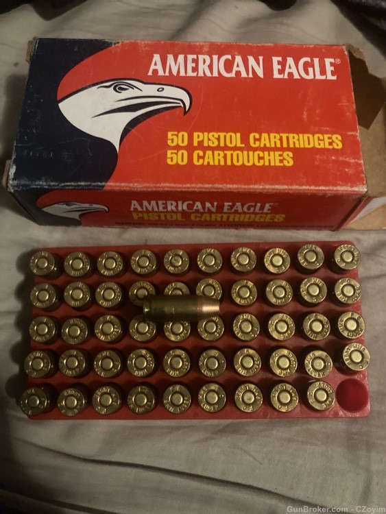 50 rounds 9mm luger 147gr vintage federal american eagle ammunition -img-2