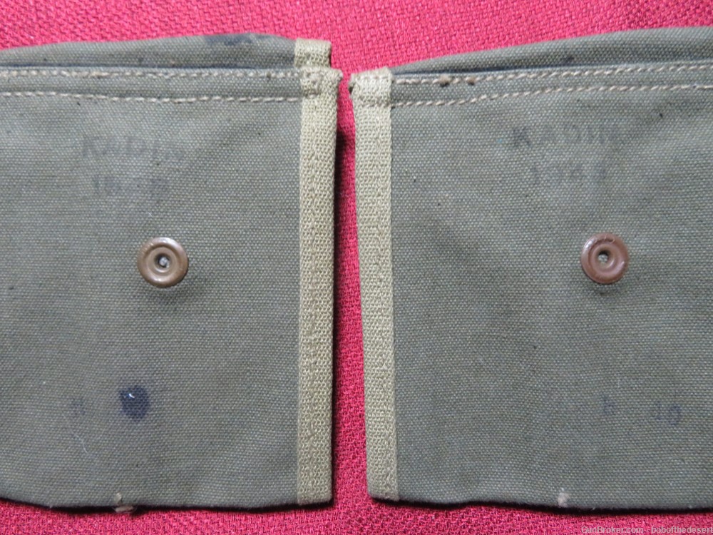 WWII M1 Carbine 15rd and 30rd magazines with pouches and belt-img-2