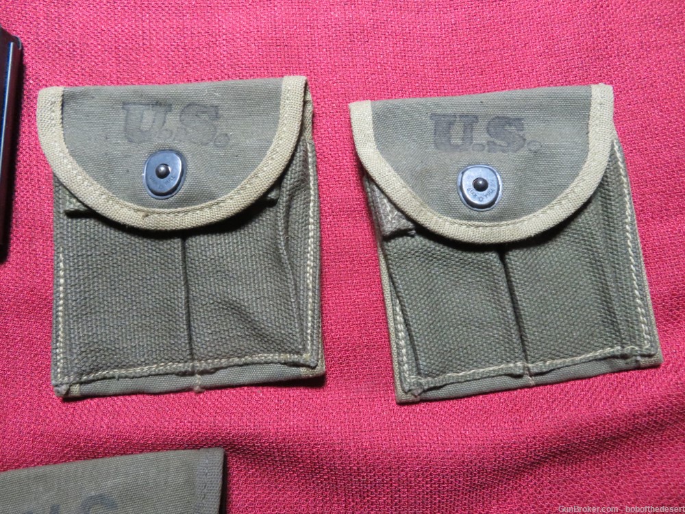WWII M1 Carbine 15rd and 30rd magazines with pouches and belt-img-1