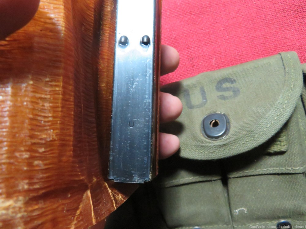 WWII M1 Carbine 15rd and 30rd magazines with pouches and belt-img-9