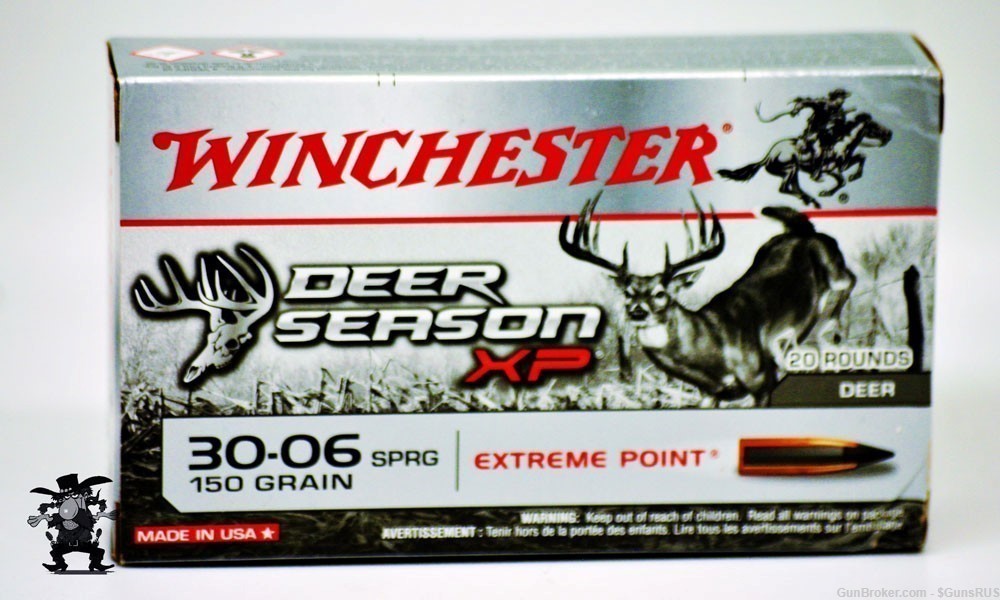 30-06 Winchester DEER SEASON XP 30-06 sprg 150 Grain Extreme Point 20 RDS-img-0