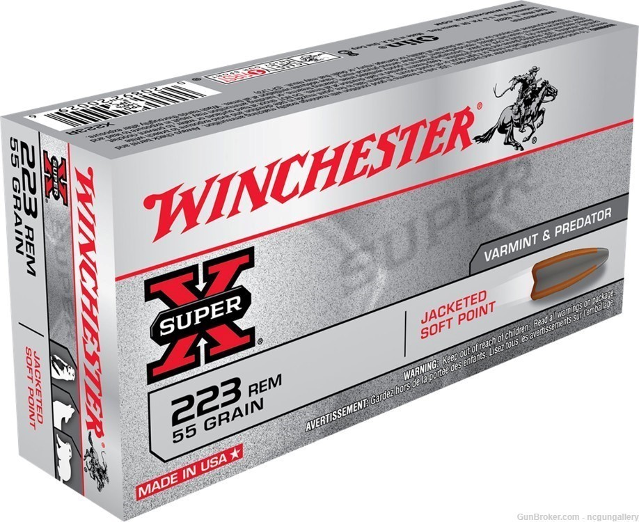Winchester SuperX 223 55gr 20rd Ammo FastShipNoCCFee X223R-img-0