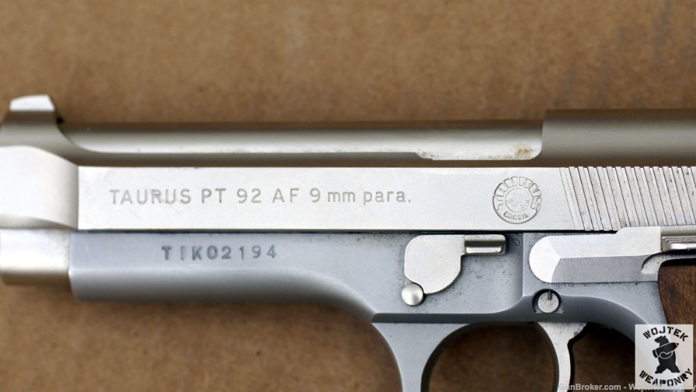 Factory Nickel Taurus PT92 AF Pistol, Free Shipping-img-2